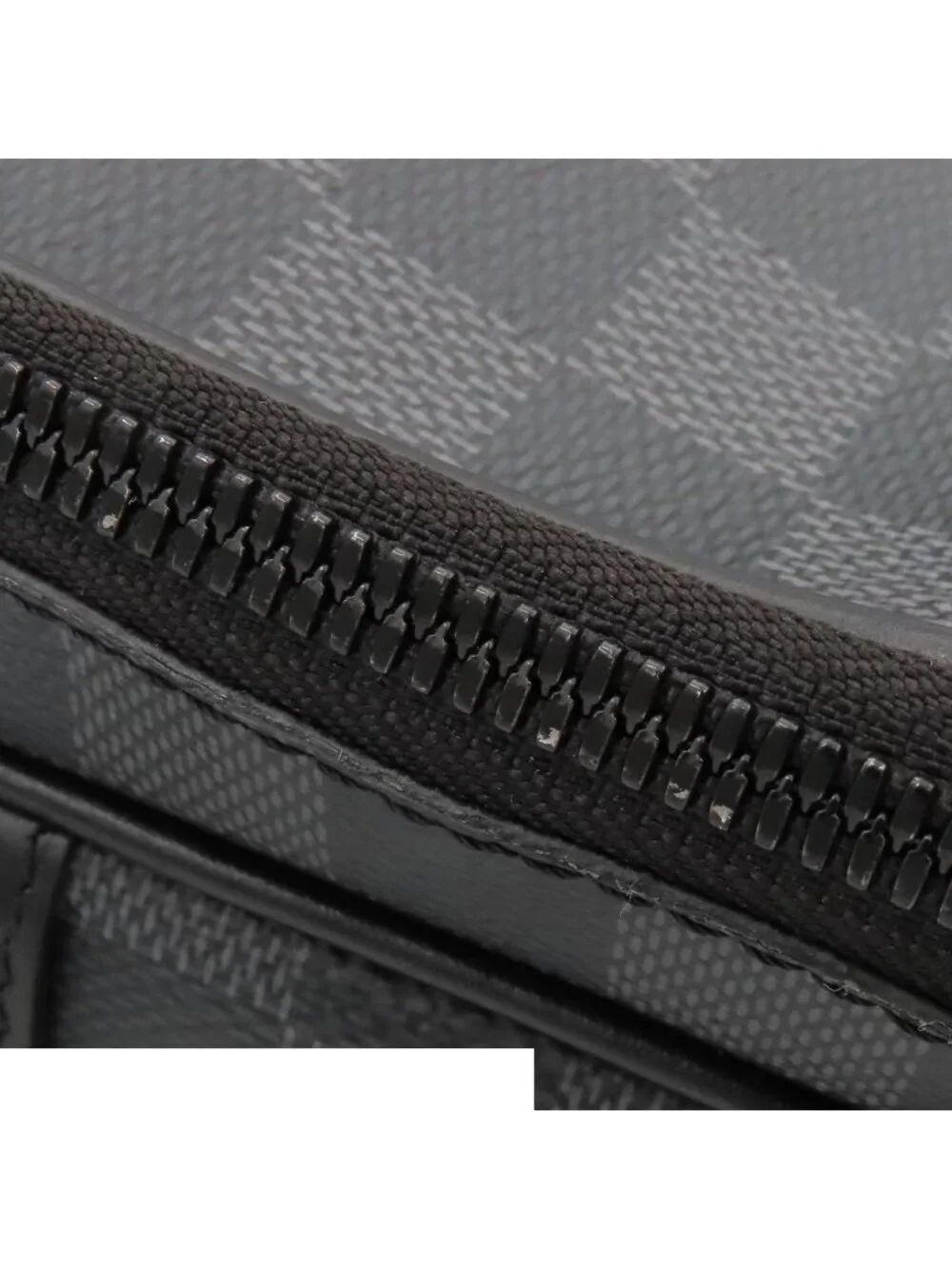 Louis Vuitton Utility Messenger Shoulder Bag Black Damier Graphite